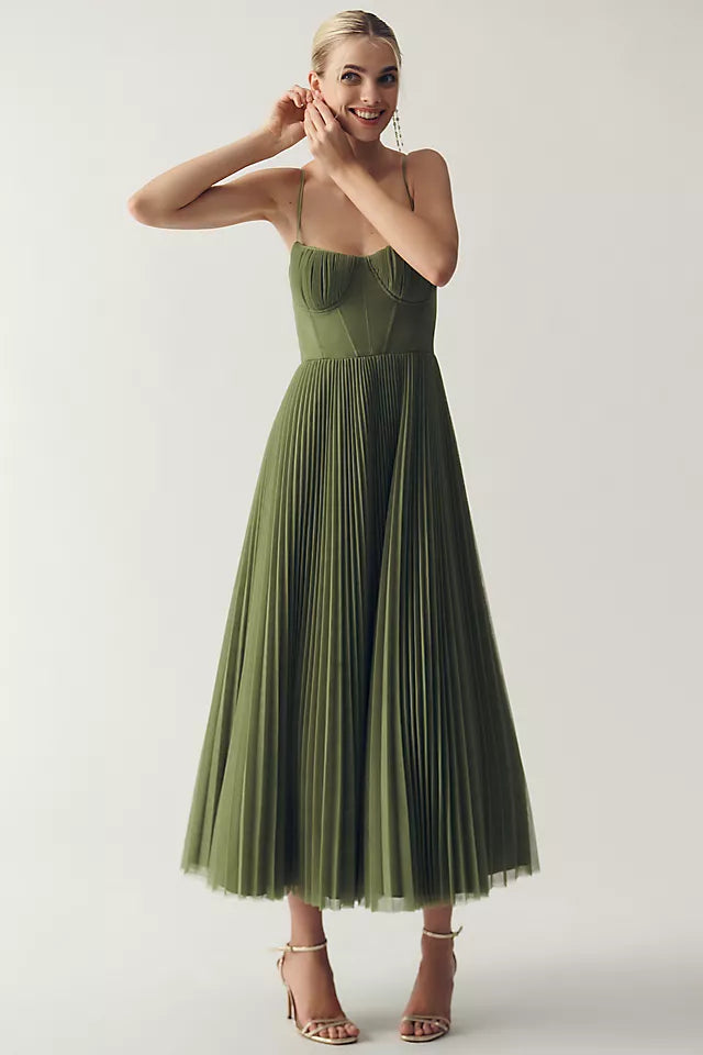 Sasha | Pleated Tulle Dress