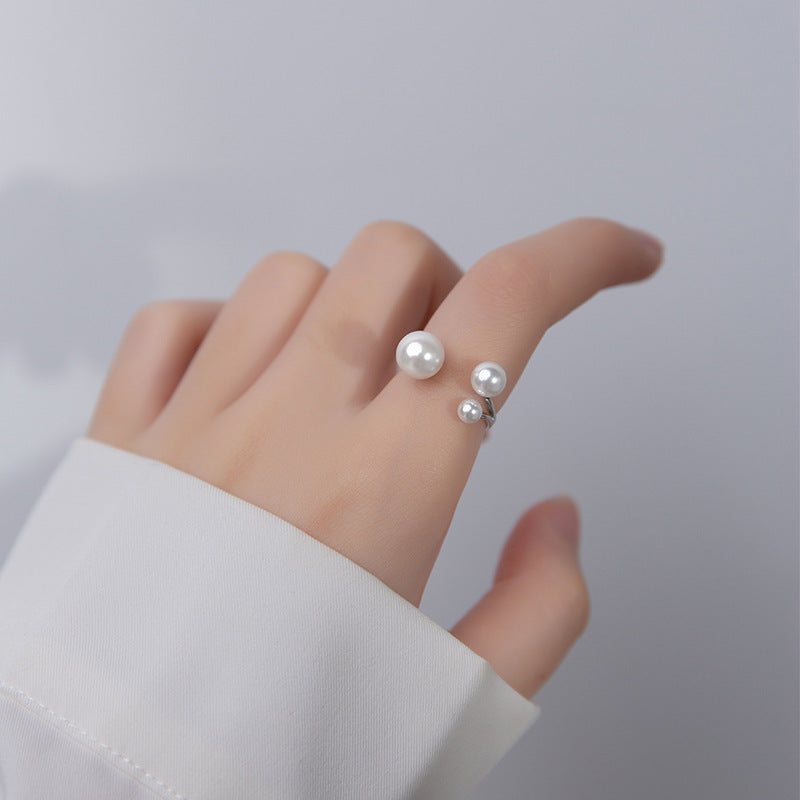 Willow | Adjustable Triple Freshwater Pearl Ring