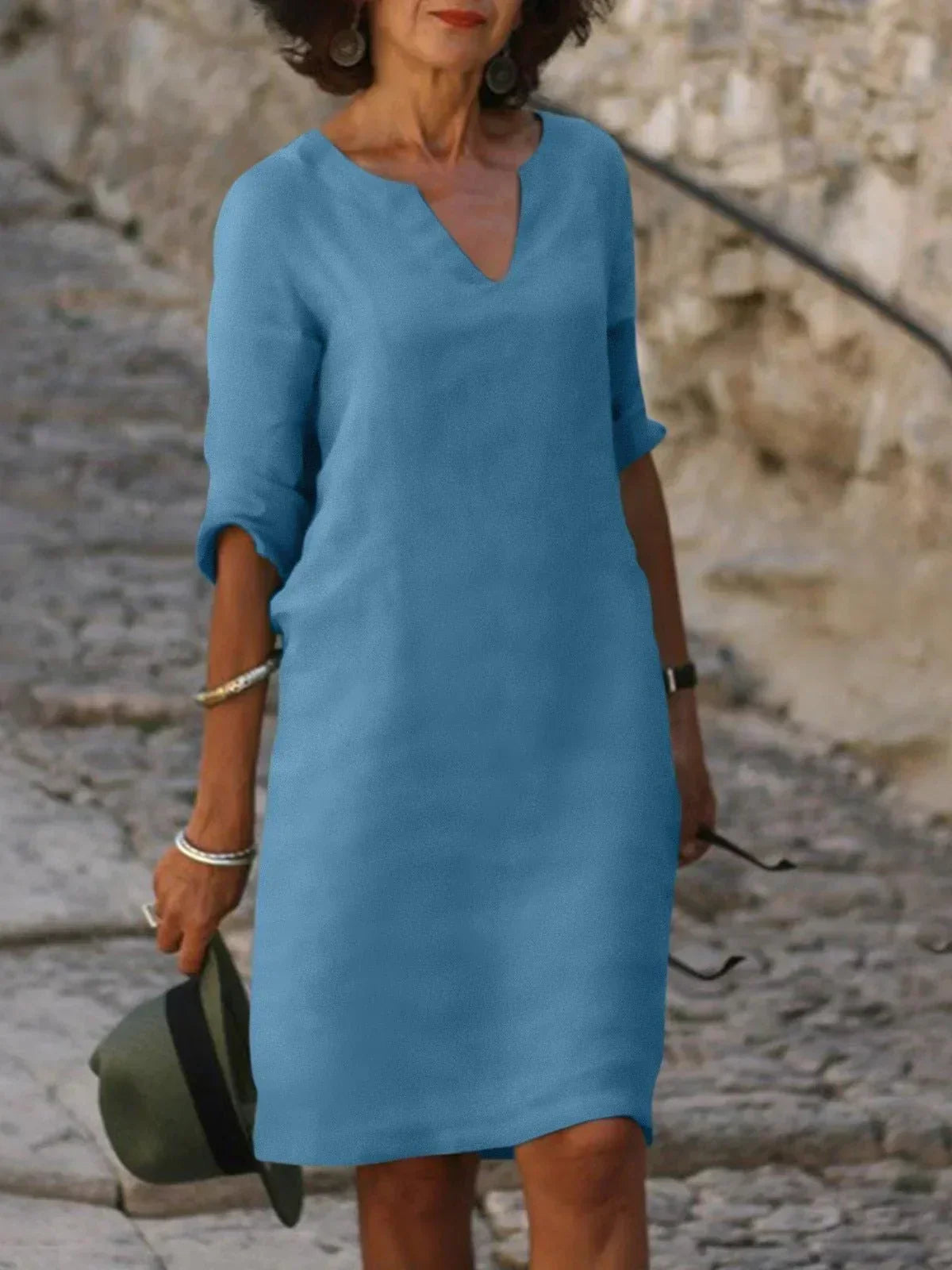 Helena | Elegant V-neck Dress