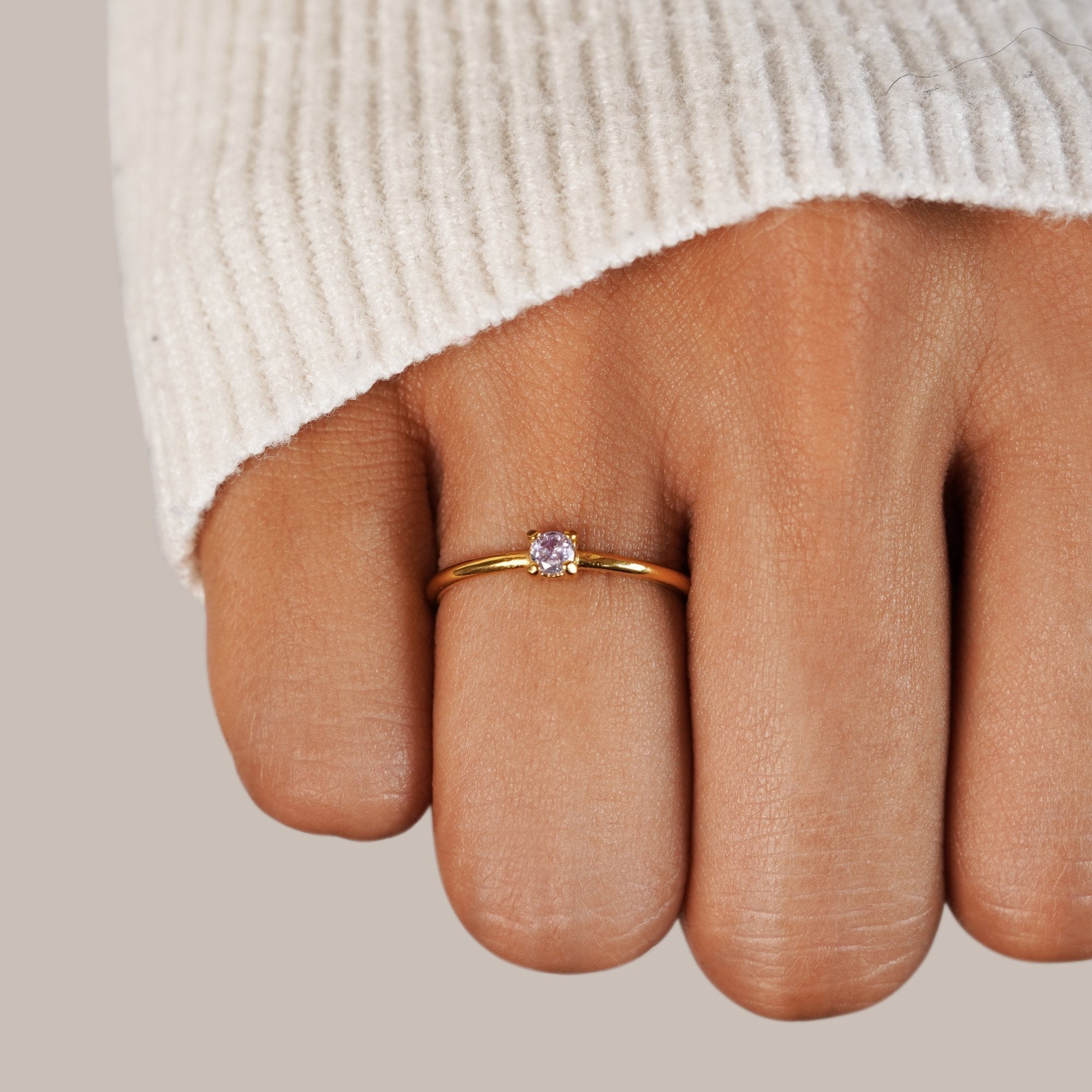 Marigold | Birthstone gold rings
