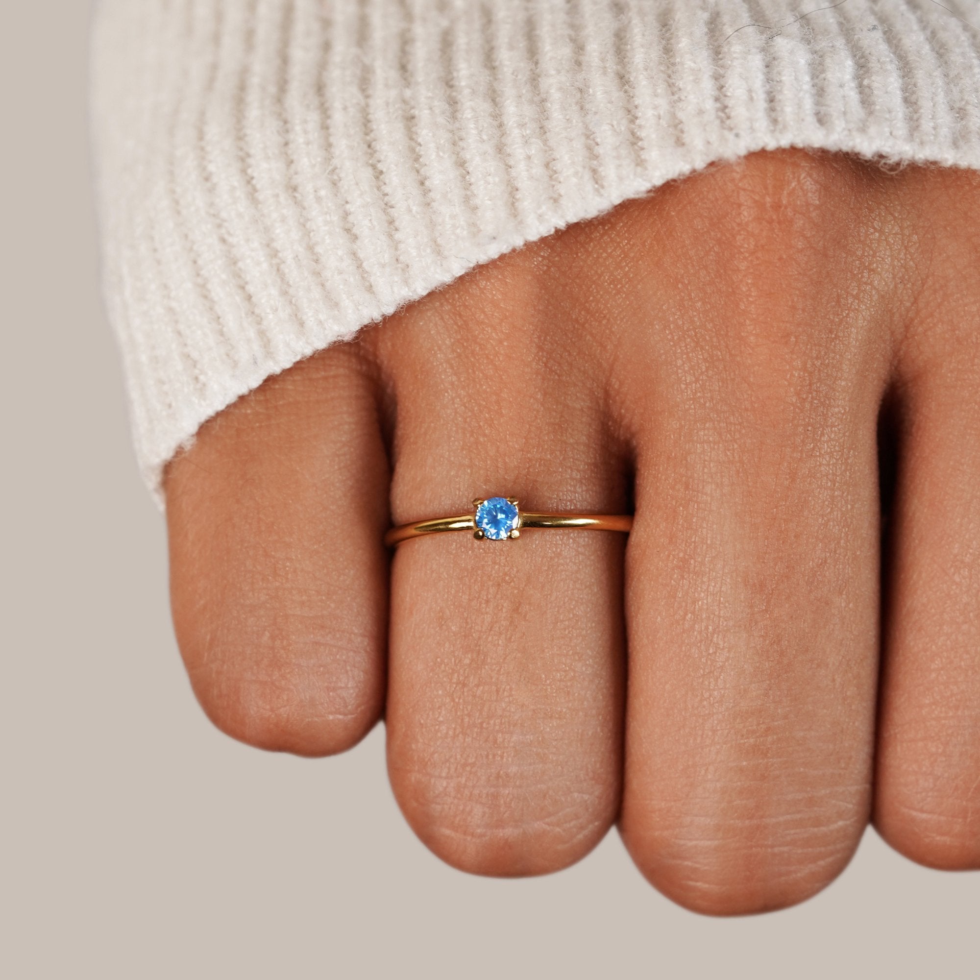 Marigold | Birthstone gold rings