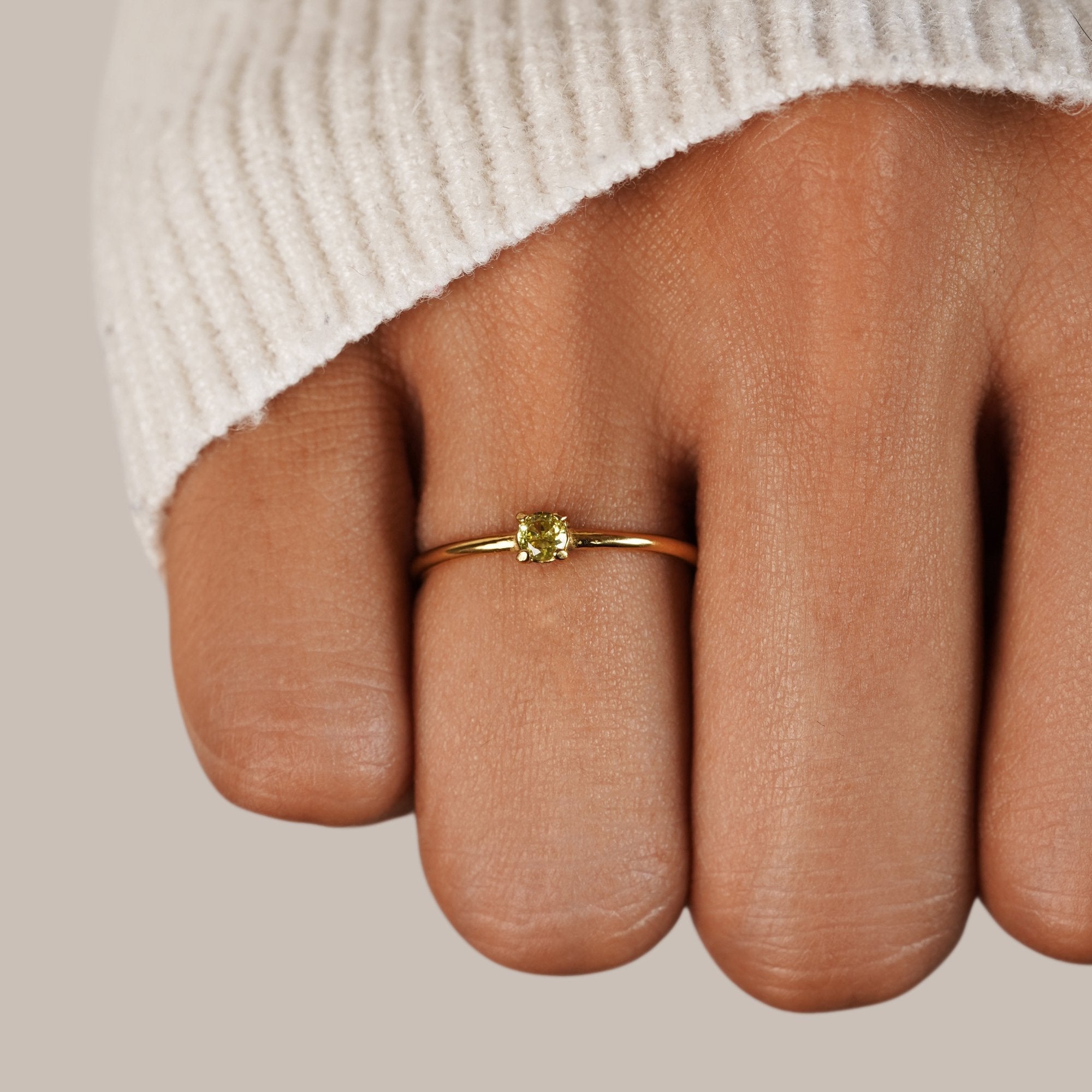 Marigold | Birthstone gold rings