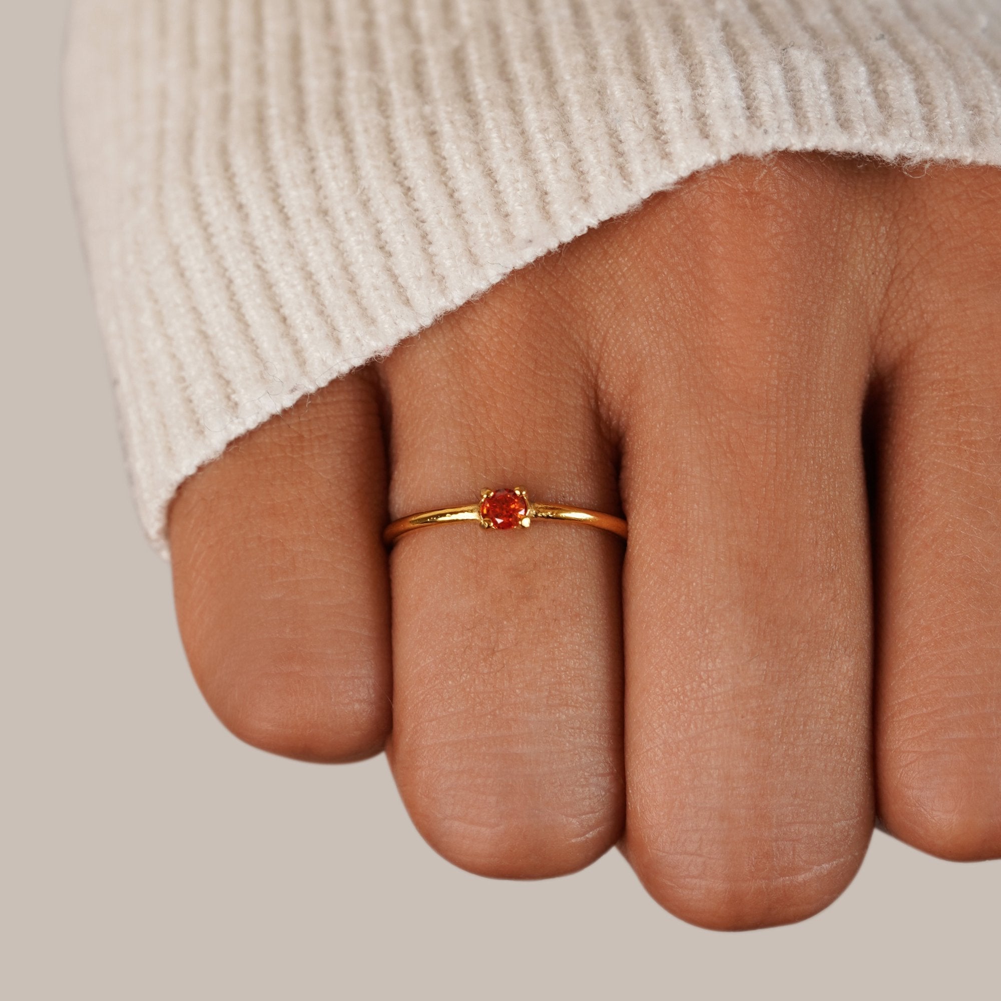 Marigold | Birthstone gold rings