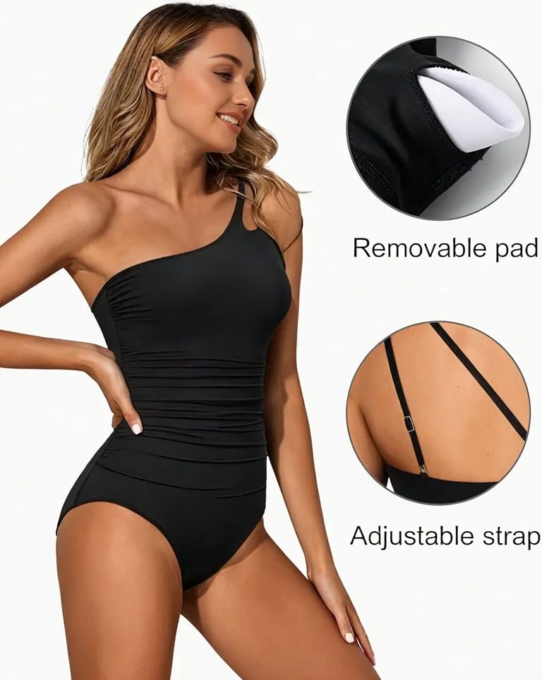 Trisha | One-Shoulder Swimsuit