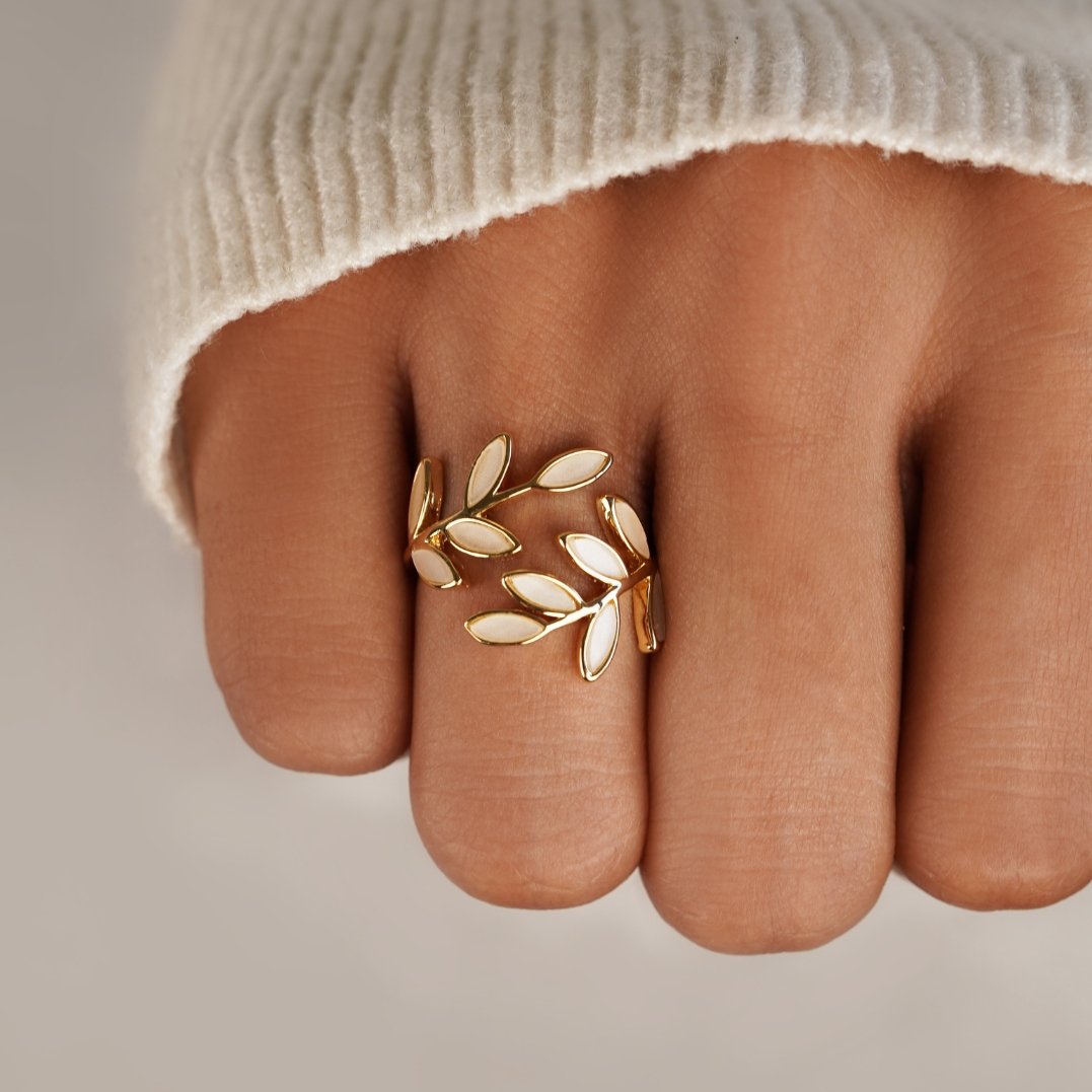 Seraphina | Gold Leaf Ring
