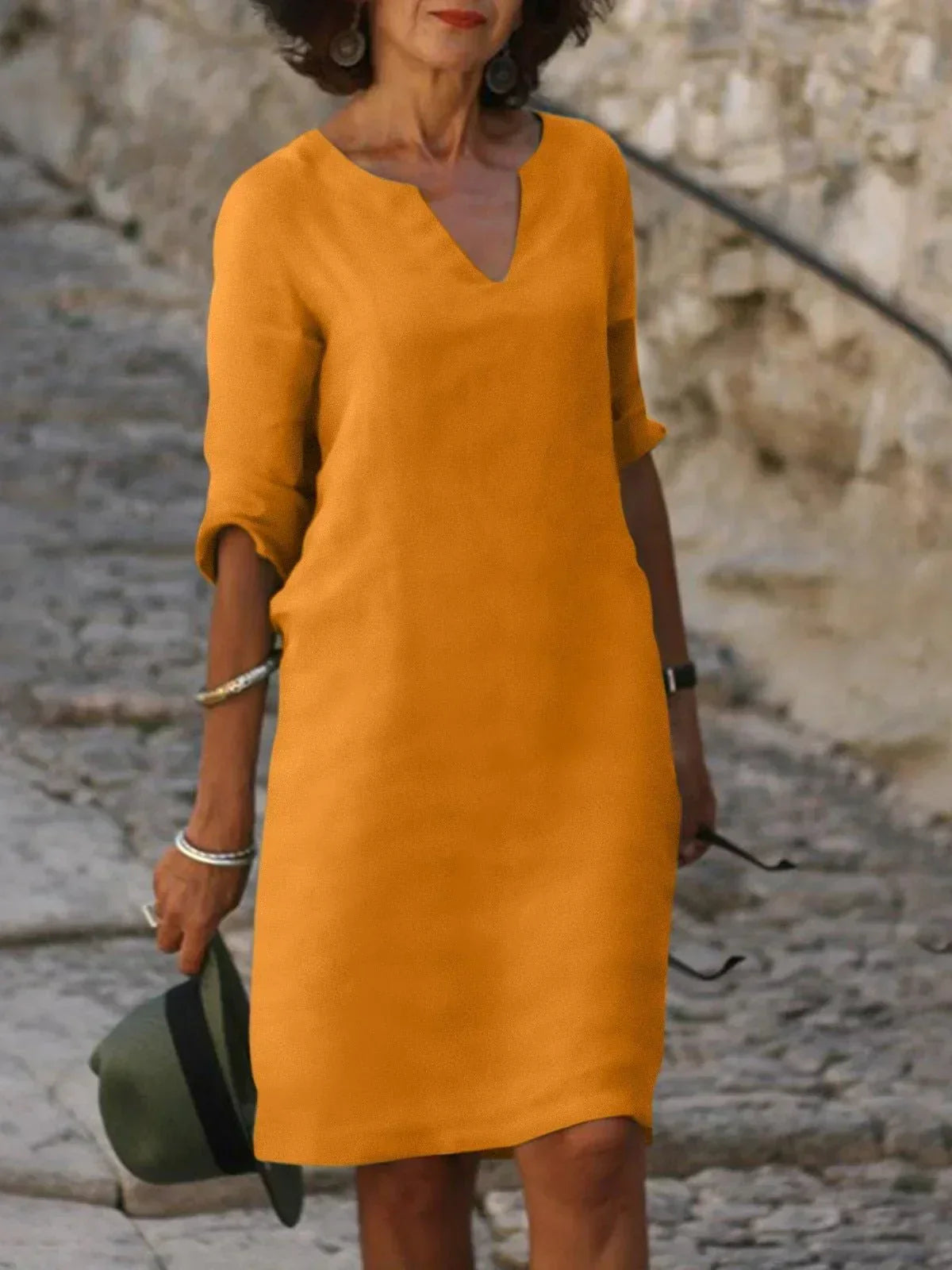 Helena | Elegant V-neck Dress
