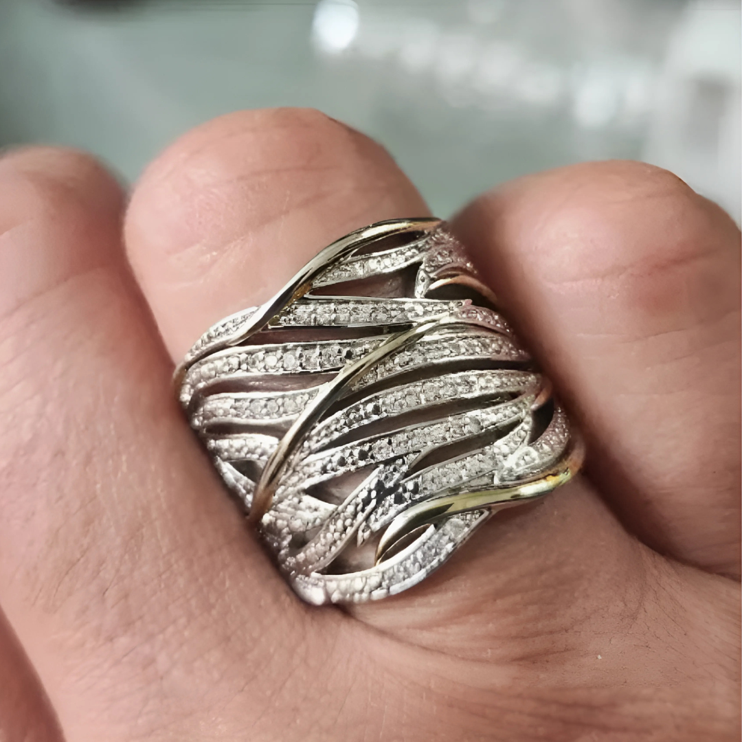 Matilda | Elegant Multi-Layer Twisted Ring