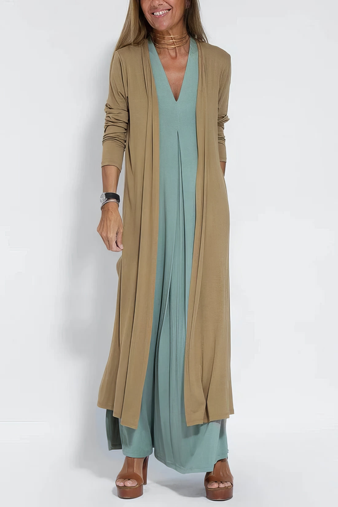 Janella | Casual Solid Color Cardigan