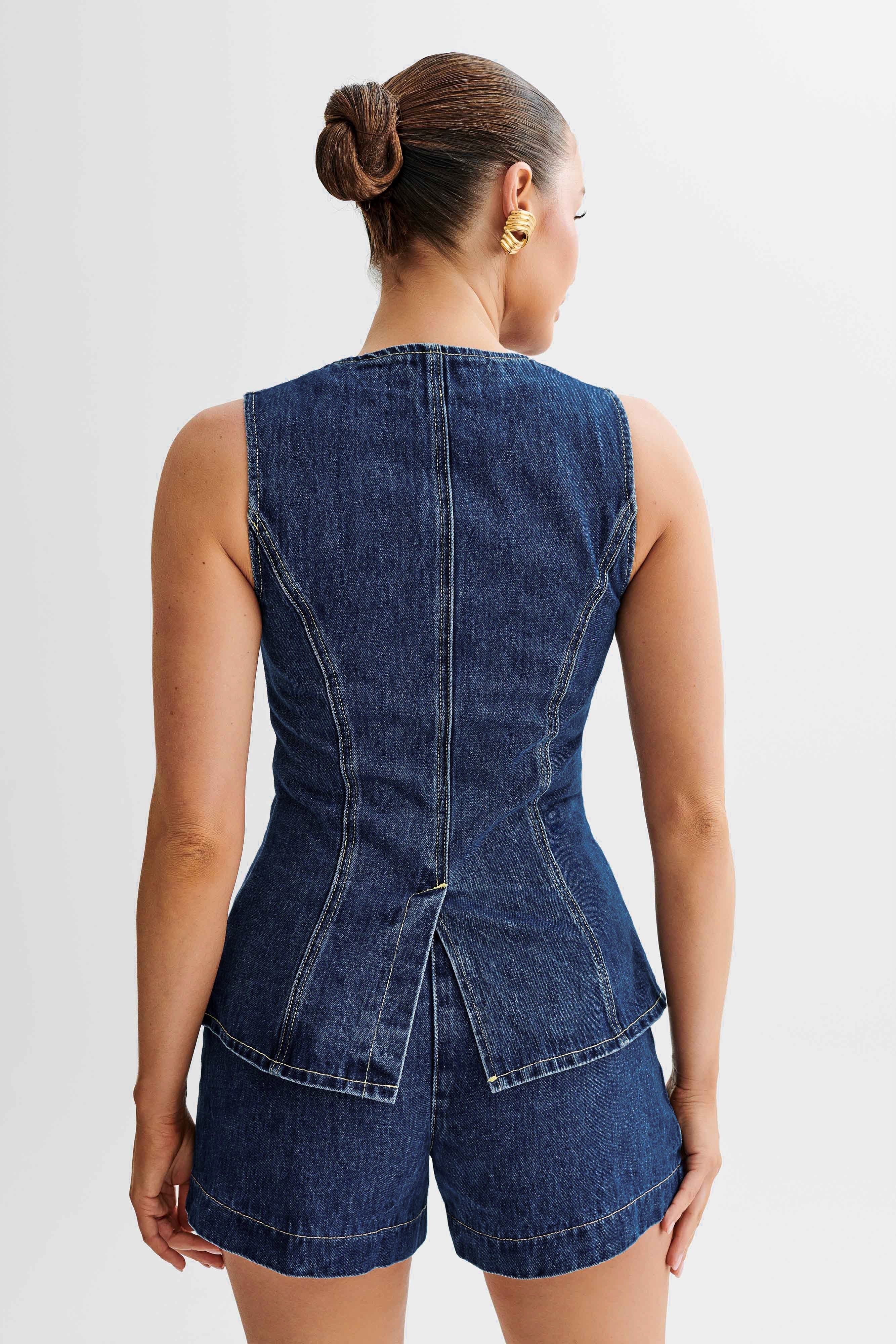 Isla | High Waist Suit Denim Set