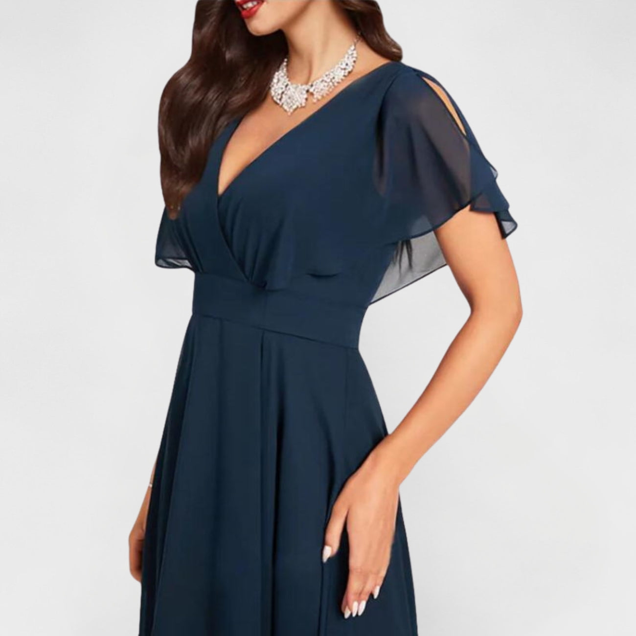 Valerie | Flowing V-Neck Maxi Dress