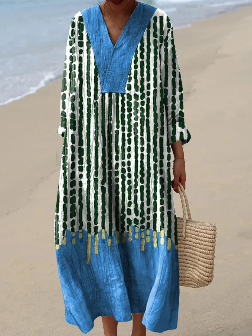 Anya | Botanical Print Midi
