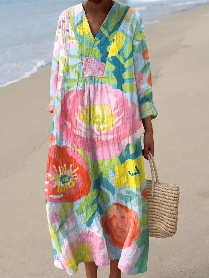 Nola | Handcrafted Print Dress