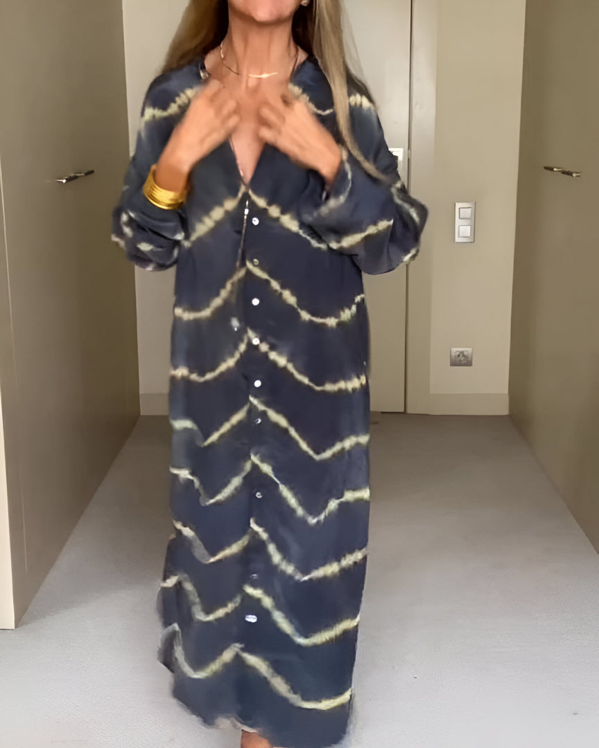 Sylvoriel | Boho Striped Maxi Dress