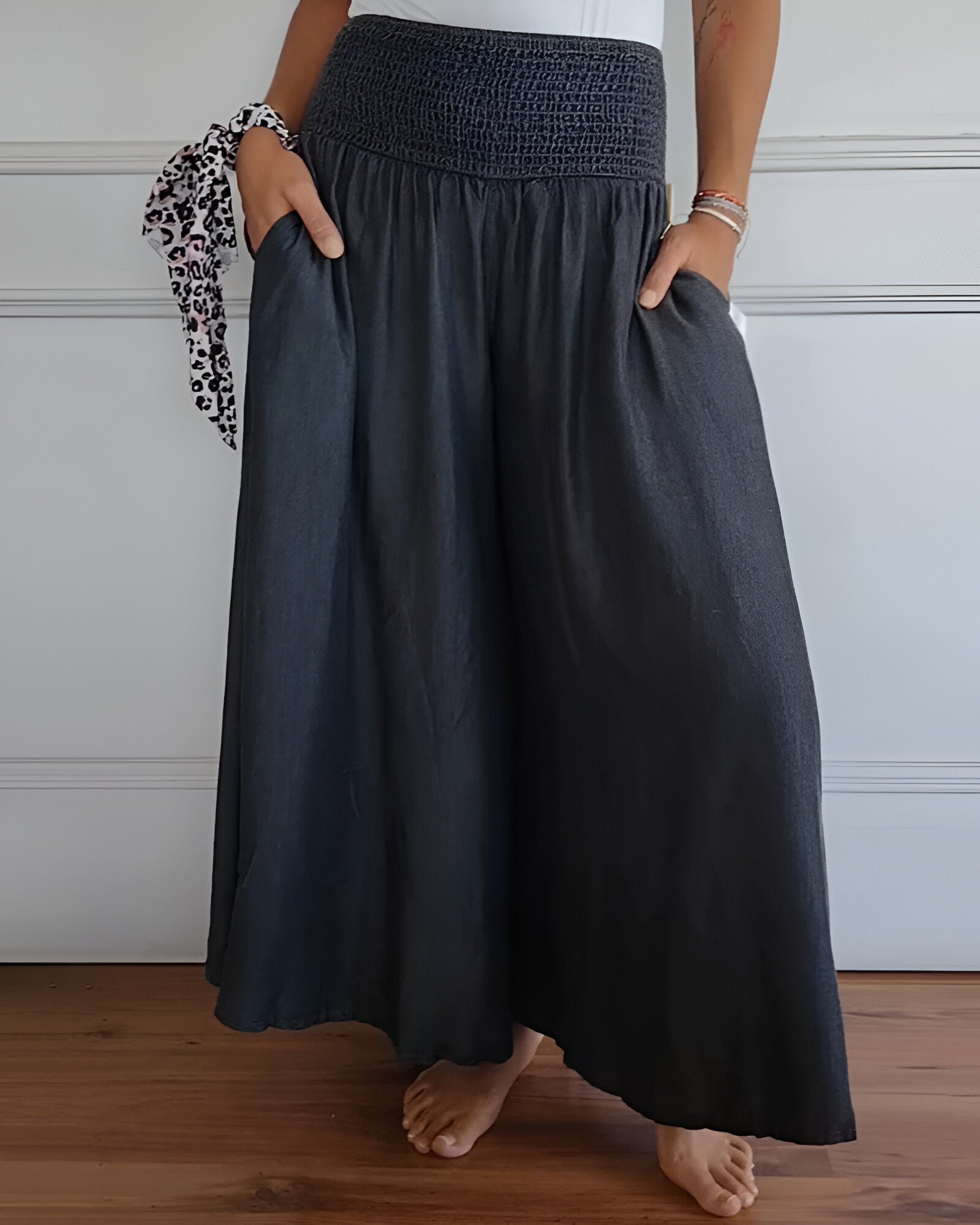 Elle | Comfortable Pants with Elastic Waist