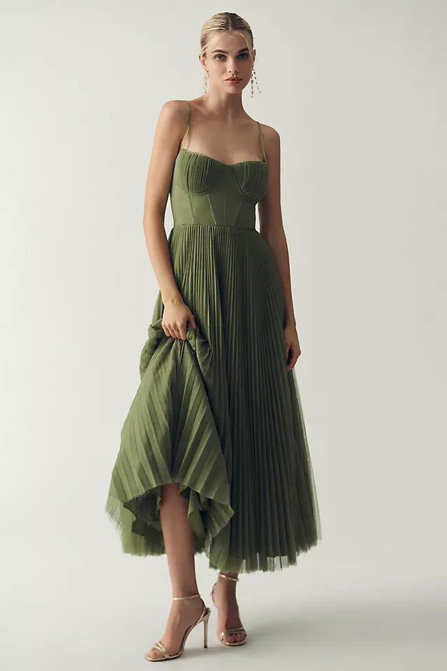 Sasha | Pleated Tulle Dress
