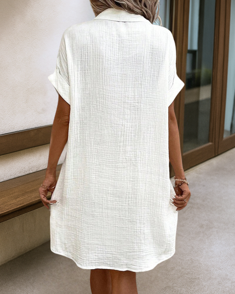 Adelle | Relaxed Fit Button Pocket Dress