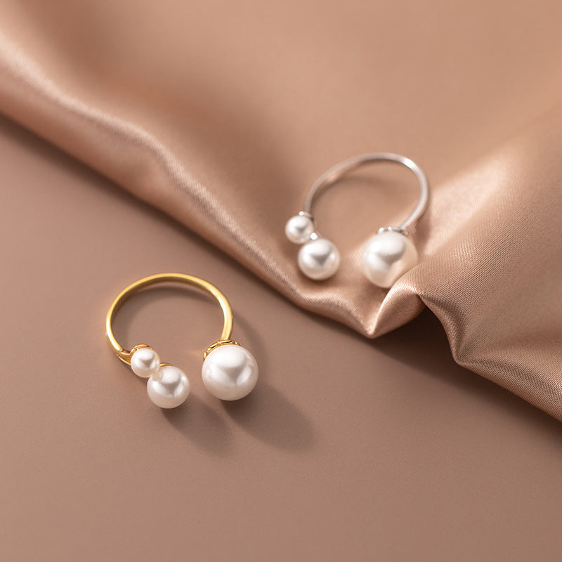 Willow | Adjustable Triple Freshwater Pearl Ring