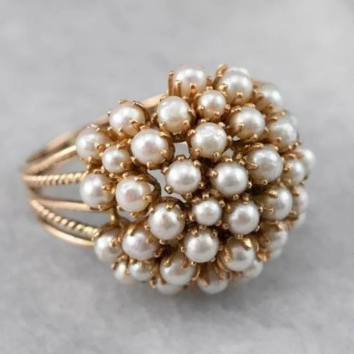 Penelope | Pearl Inlay Ring