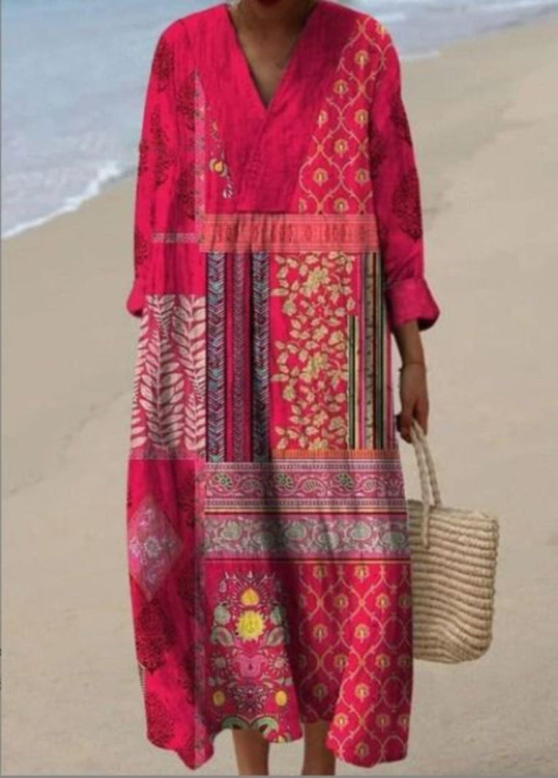 Ines | Flowy Ethnic Dress