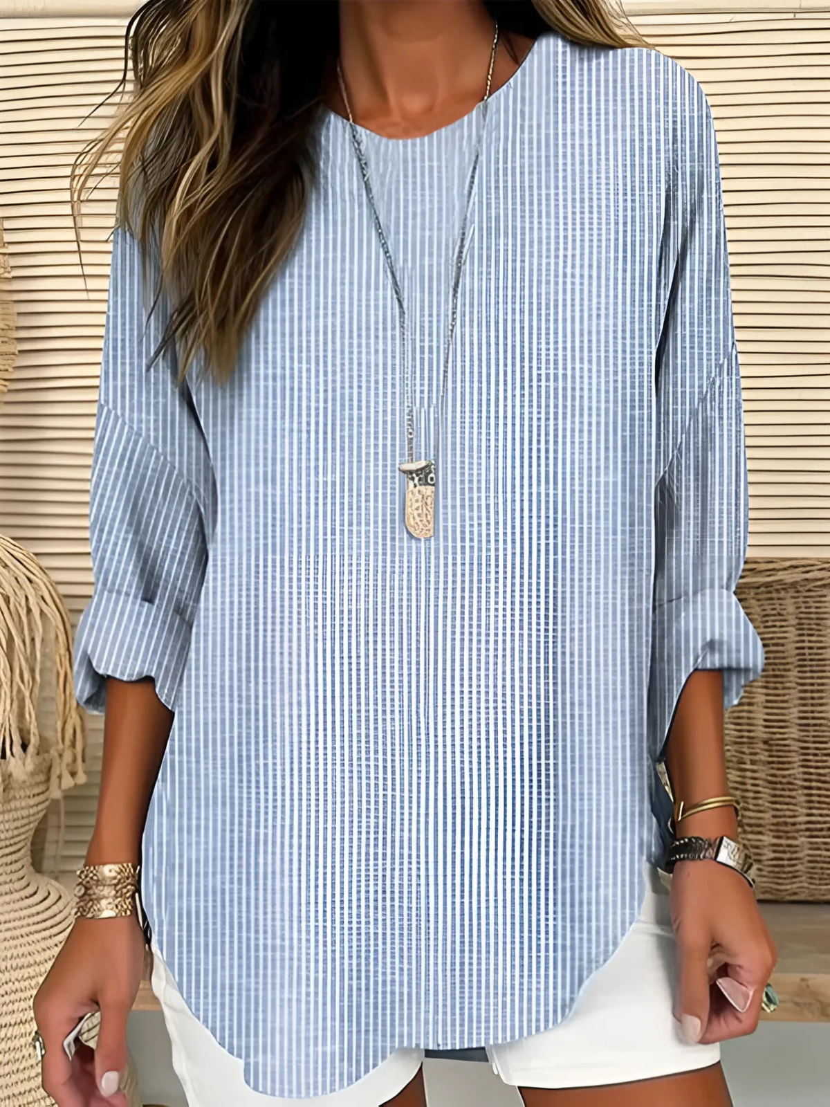 Billie | Trendy Striped Blouse