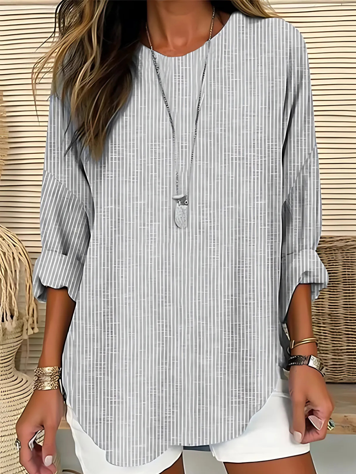 Billie | Trendy Striped Blouse