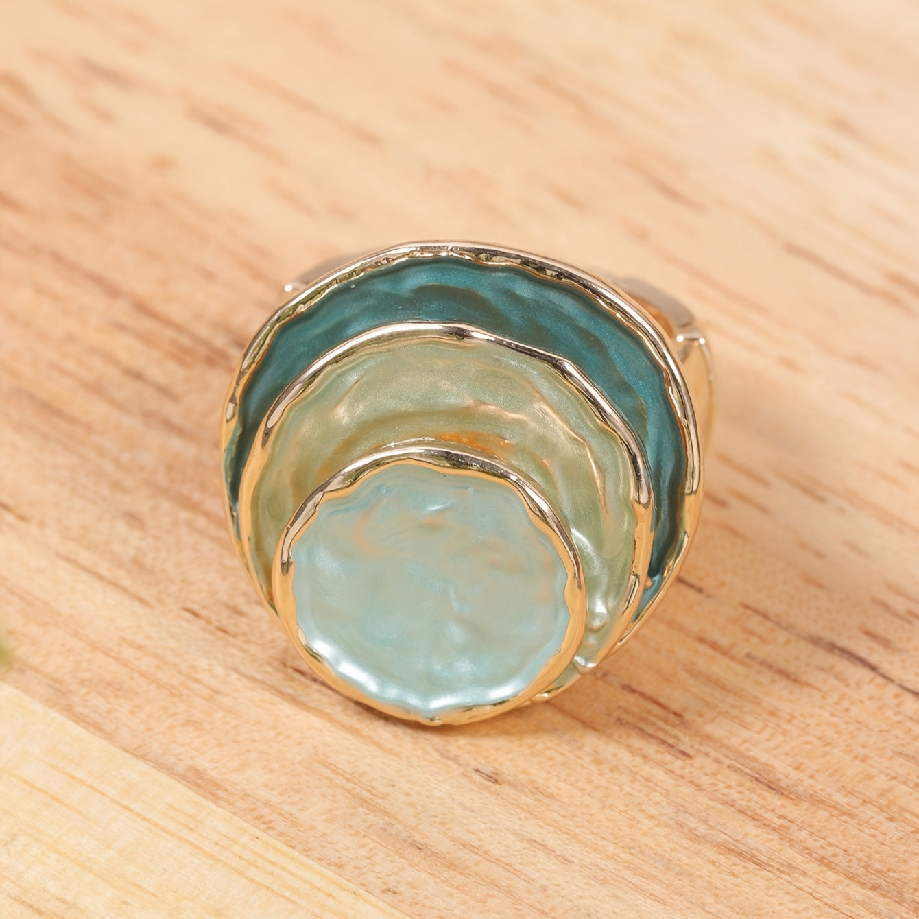 Stella | Boho Three-Layer Enamel Ring