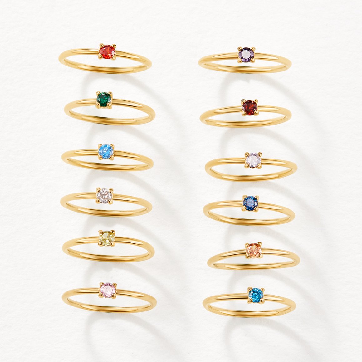 Marigold | Birthstone gold rings