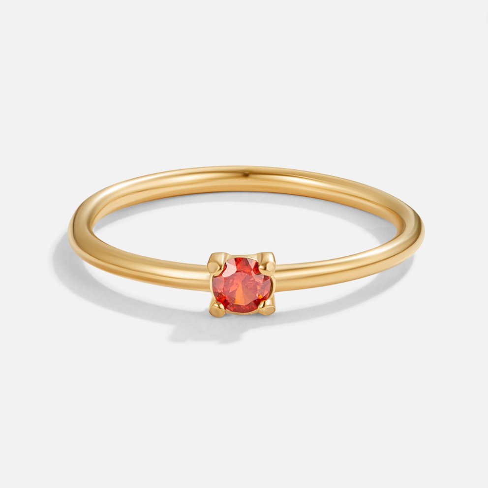 Marigold | Birthstone gold rings