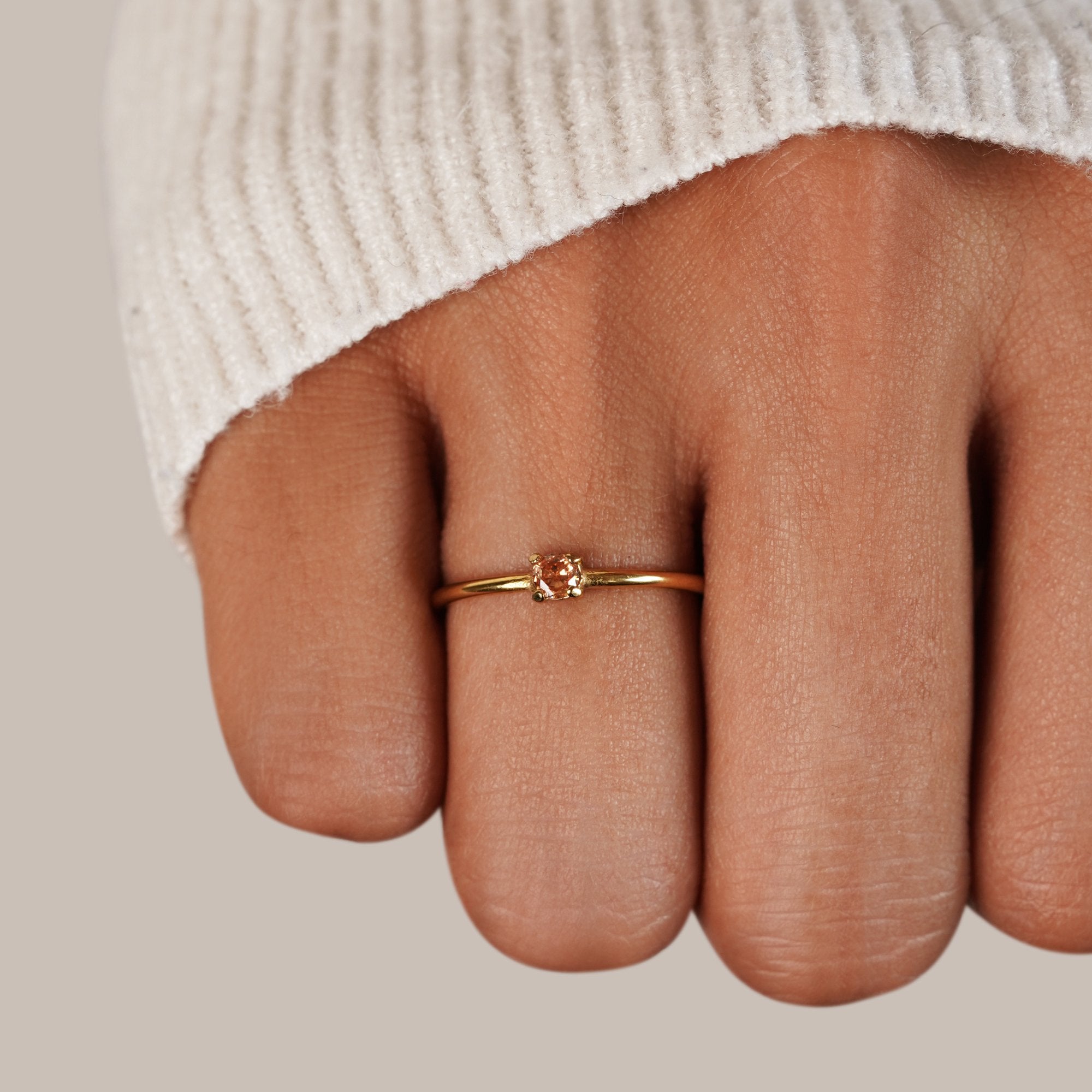 Marigold | Birthstone gold rings