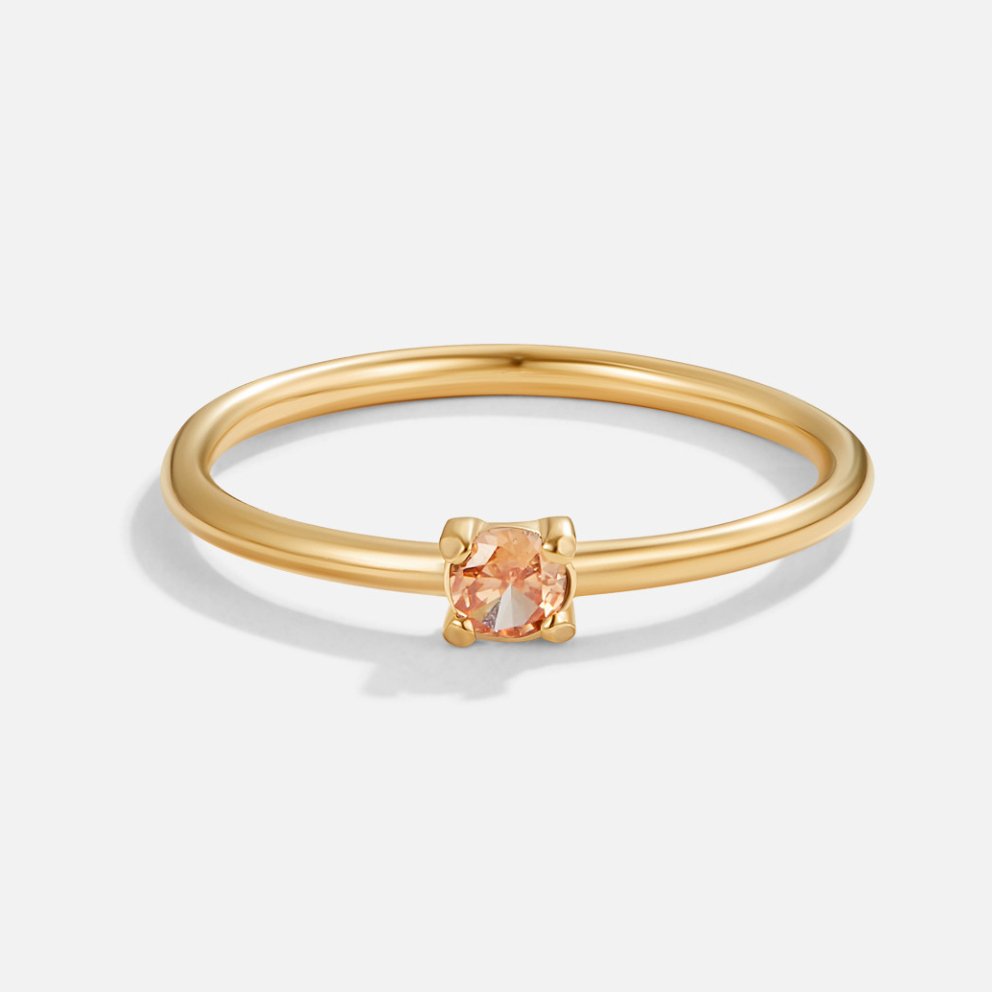 Marigold | Birthstone gold rings