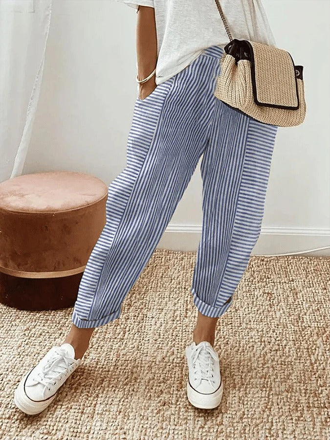 Grace | Relaxed Stripe Pants