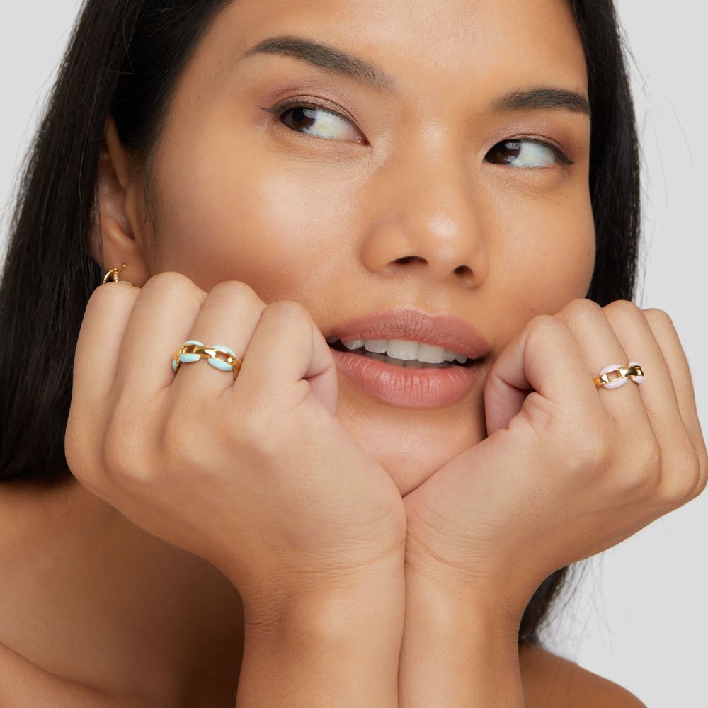Emilia | Blue Reya Chain Ring