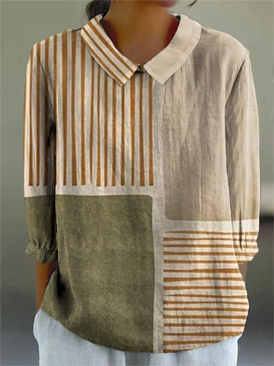 Loravine | Vintage Colorful Blouse