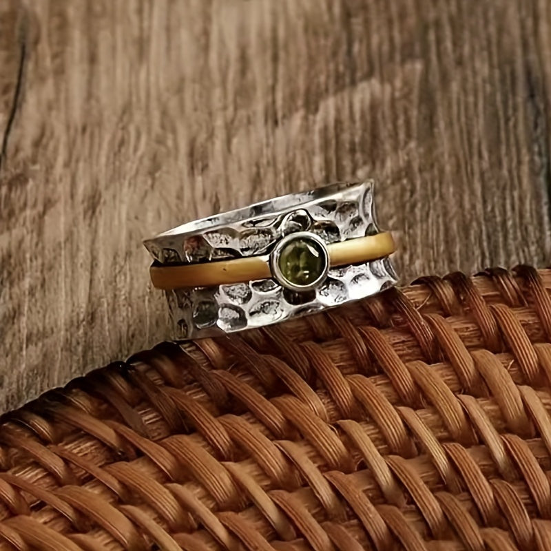 Eliza | Elegant Green Zirconia Ring