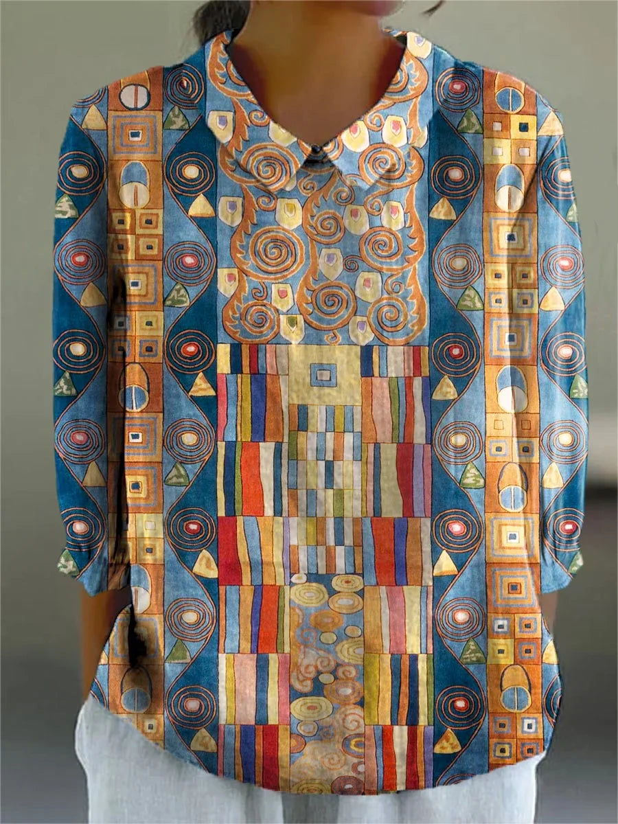 Venetianne | Vintage Colorful Blouse