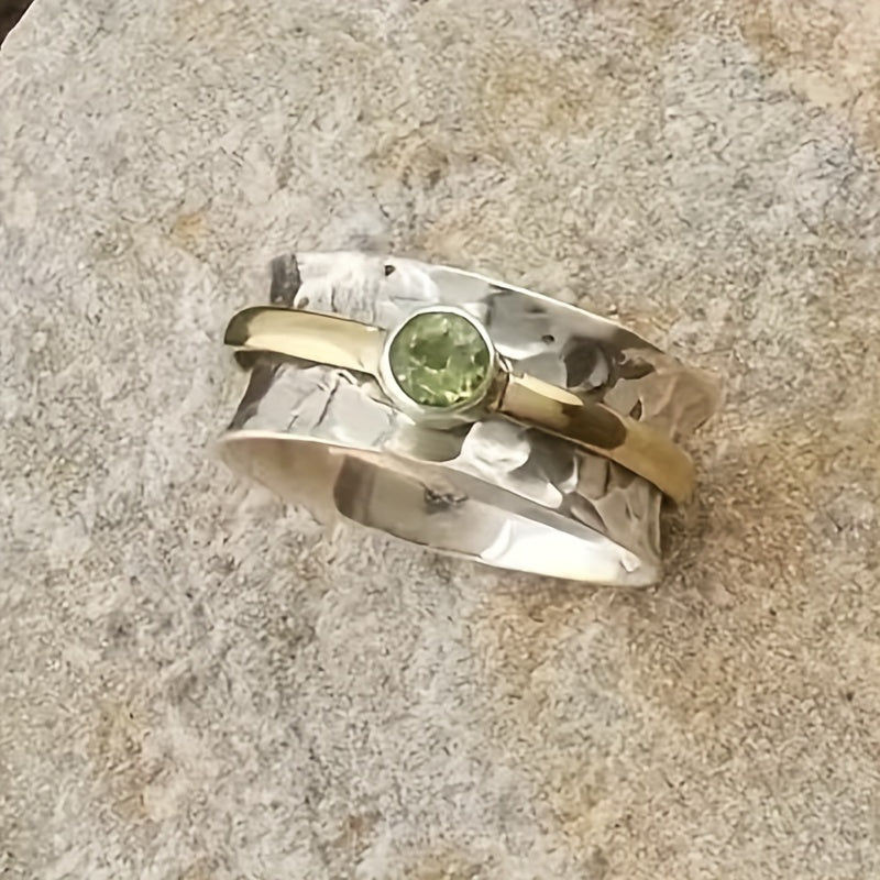 Eliza | Elegant Green Zirconia Ring