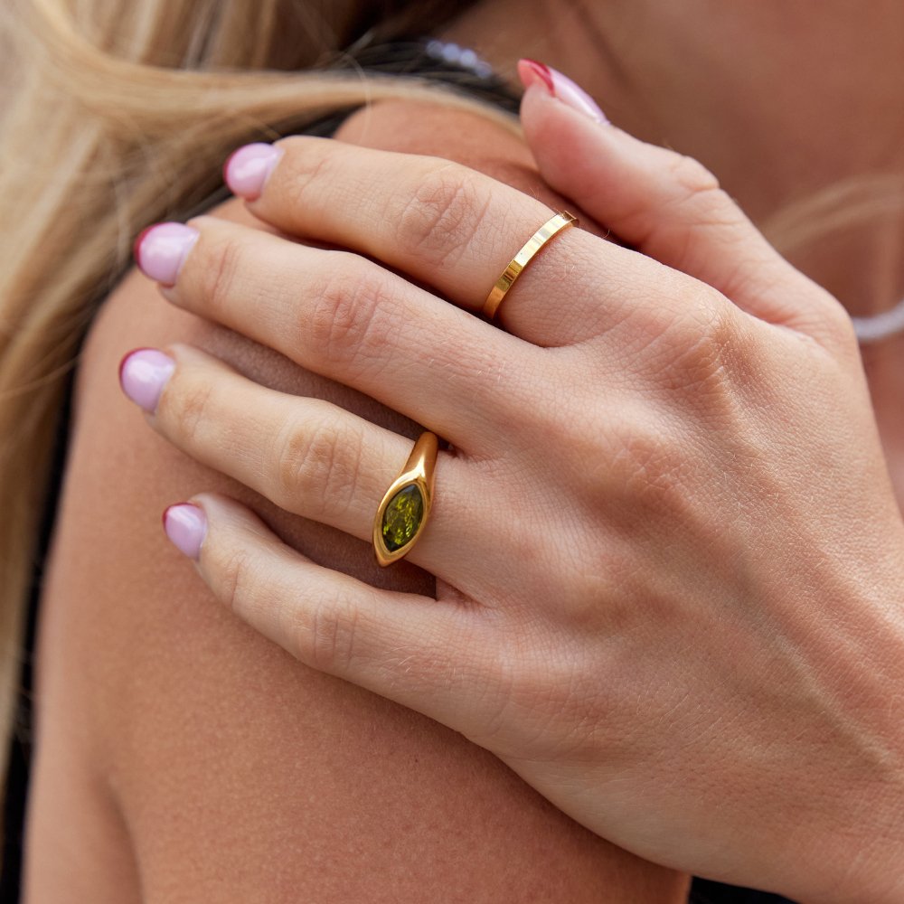 Eleanor | Green Arizona Crystal Ring