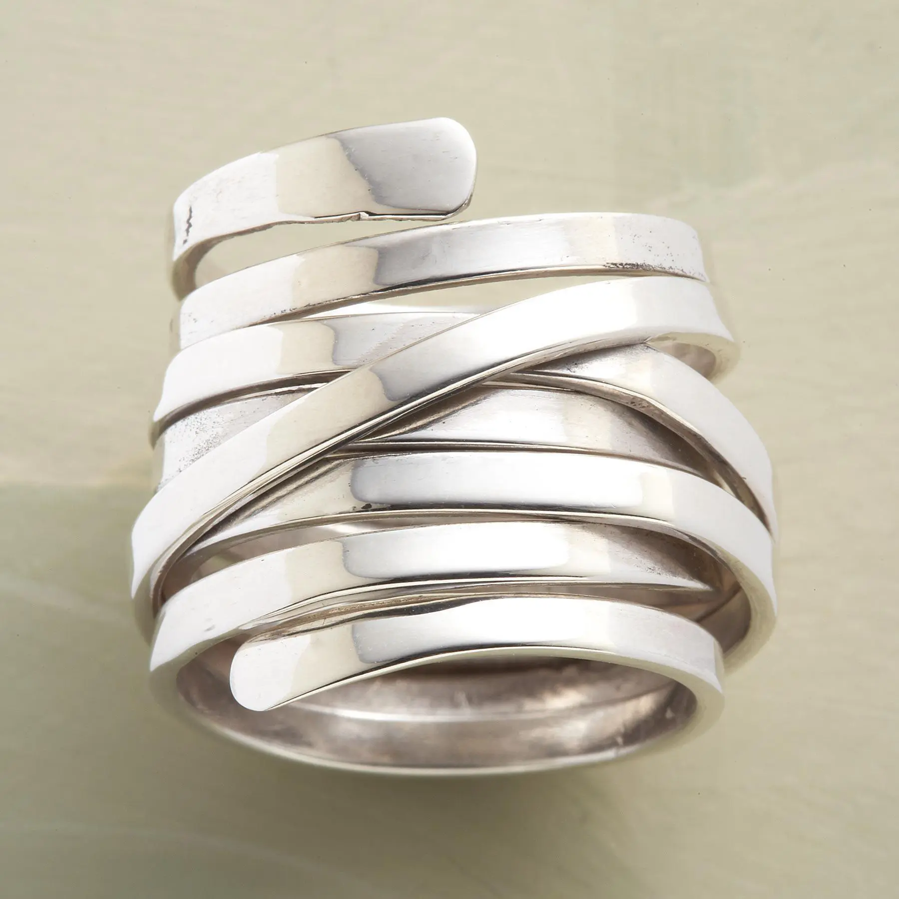 Juniper | Vintage Thick Layer Silver Ring