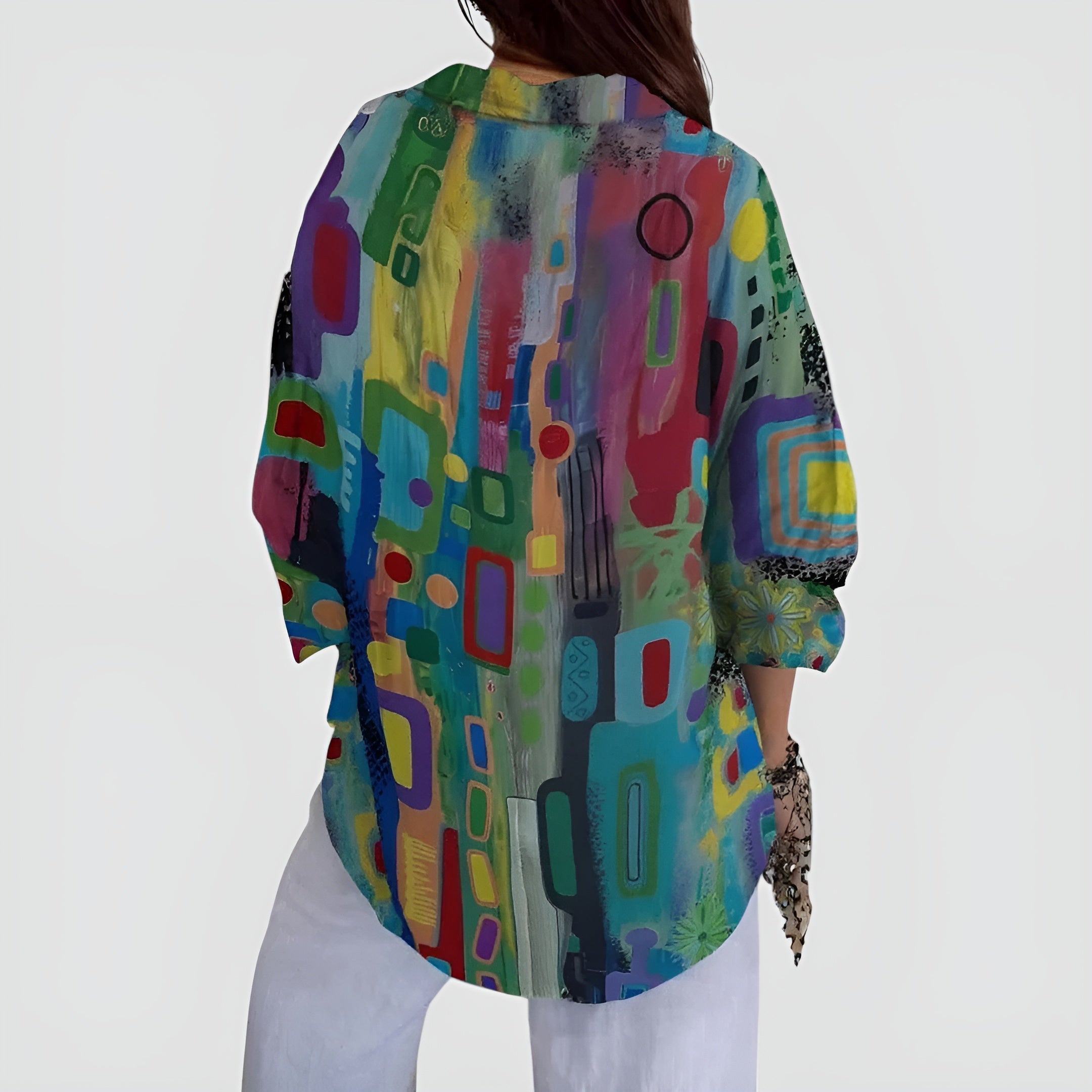 Orielle | Blouse With Geometric Pattern