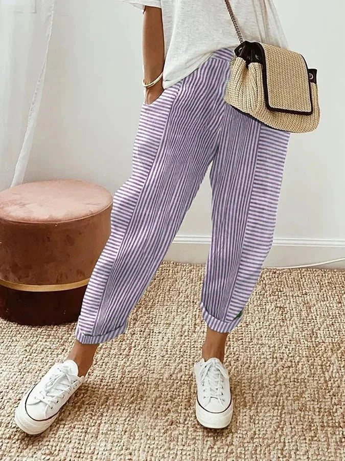 Grace | Relaxed Stripe Pants