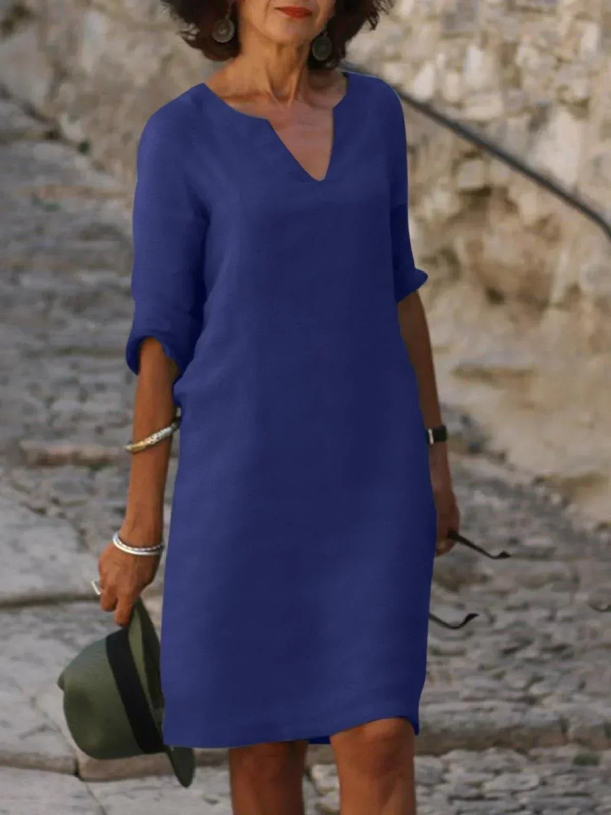 Helena | Elegant V-neck Dress