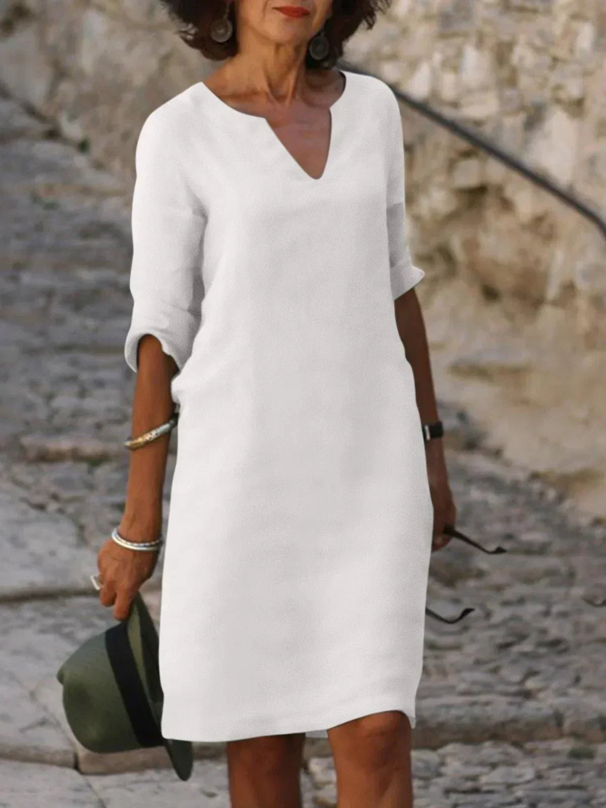 Helena | Elegant V-neck Dress